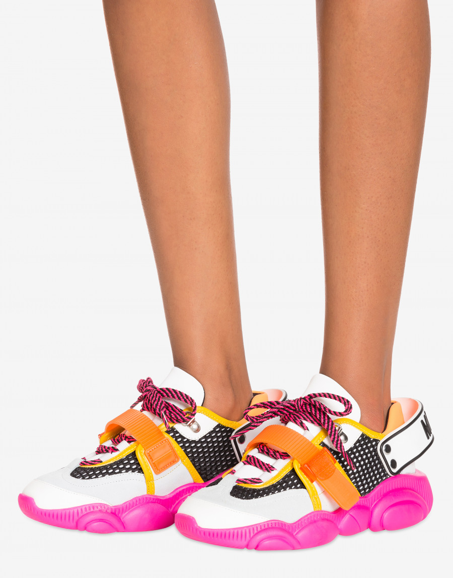Sneakers Teddy Shoes Fluo Moschino Teddy Fluo pour Femme