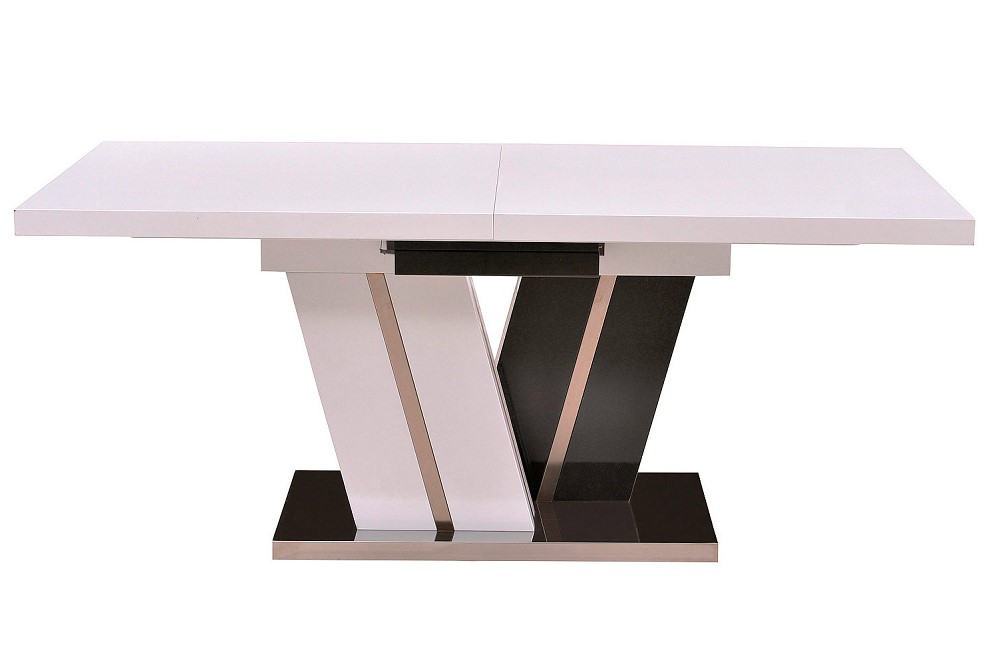 Table extensible STELLAR Blanc et noir