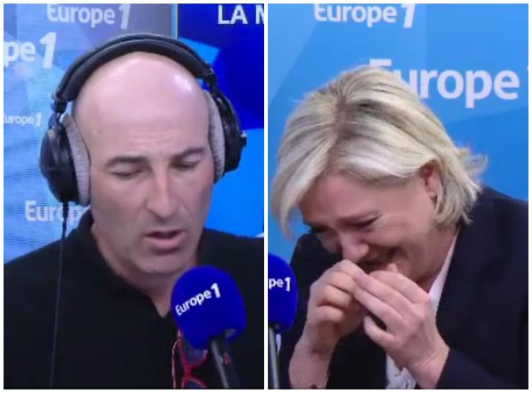 Vidéo Quand Nicolas Canteloup fait pleurer Marine Le Pen… de rire ! 