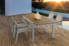 BOBOCHIC Table de jardin extensible CLARIS aluminium 140 à 200 cm