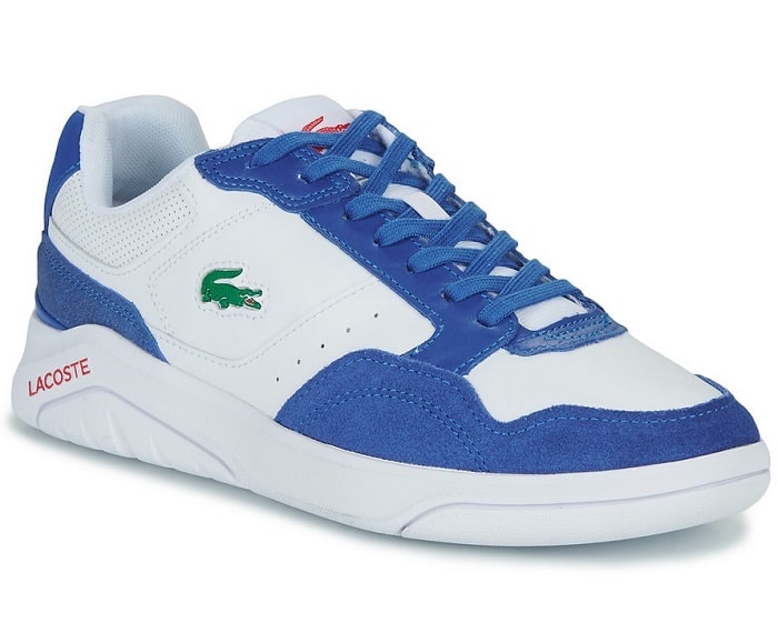 Sneakers Game Advance Lacoste en cuir color-block Bleu/Blanc