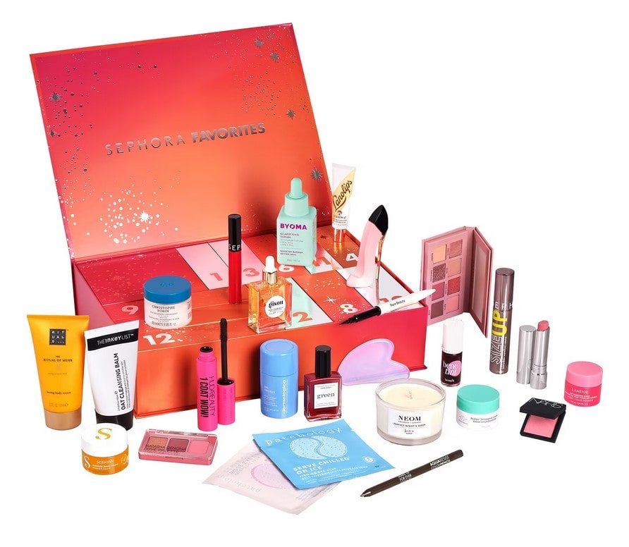 Calendrier de l'Avent SEPHORA FAVORITES 26 produits Make-up, Soin, Capillaire et Parfum