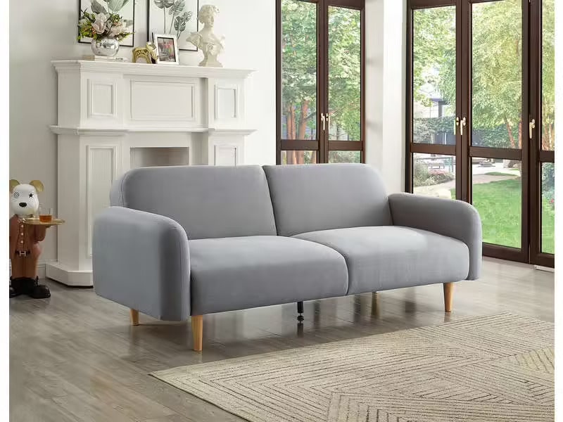 Banquette-lit convertible CAMBERRA Gris Clair