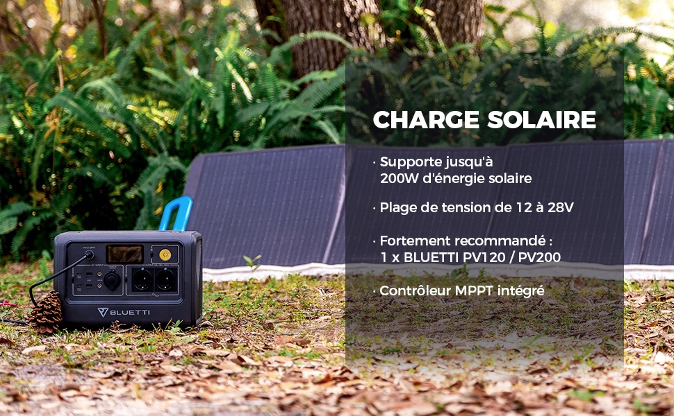 BLUETTI EB70+SP120 Groupe Électrogène Solaire