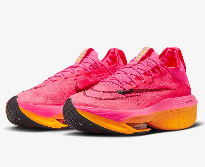 Nike Alphafly 2 Baskets Basses Rose ultime/Orange laser/Blanc/Noir pour Homme