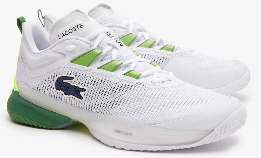 Chaussures de tennis AG-LT23 Ultra Lacoste en textile Blanc/Vert pour Homme