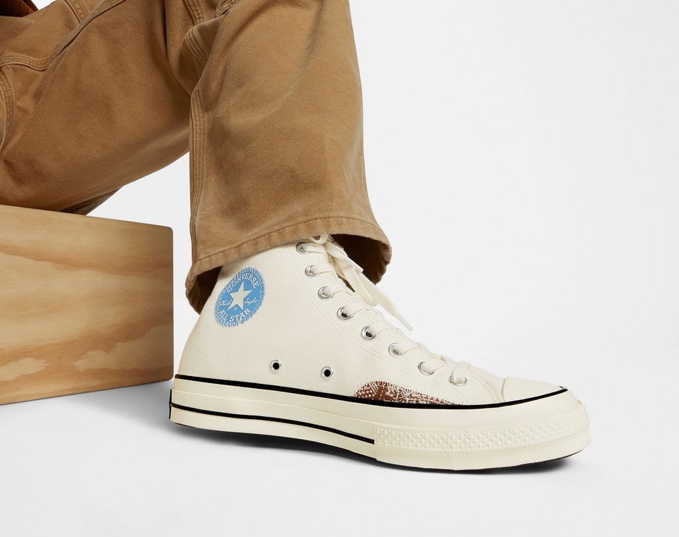 Converse Chuck 70 Crafted Ollie Patch Unisexe Baskets Montantes Aigrette/Lt. Chouette bleue/hulotte