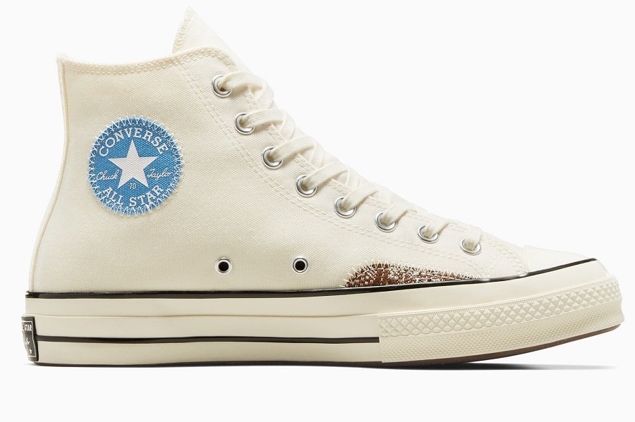 Converse Chuck 70 Crafted Ollie Patch Unisexe Baskets Montantes Aigrette/Lt. Chouette bleue/hulotte