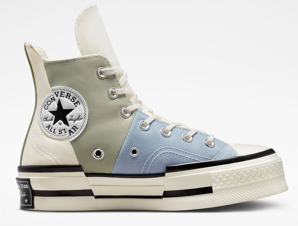 Converse Chuck 70 Plus Material Mashup Baskets Montantes Unisexe Sauge des sommets/Aigrette