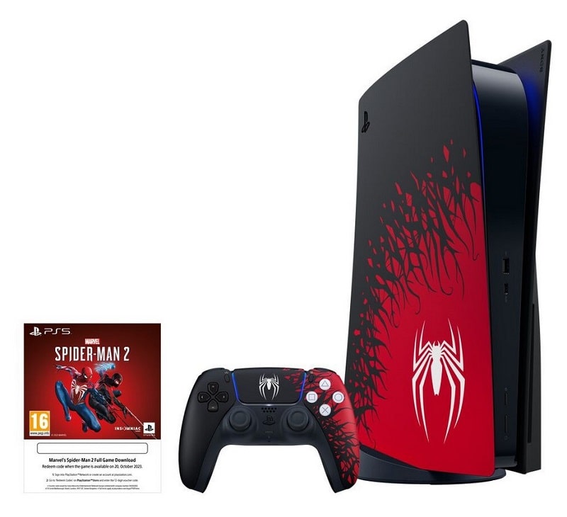 Console PlayStation 5 Standard - Marvel's Spider-Man 2 - Édition Limitée + Jeu Marvel's Spider-Man 2