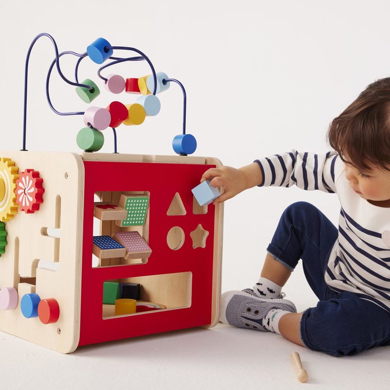 Cube géant multi activités en bois Manibul