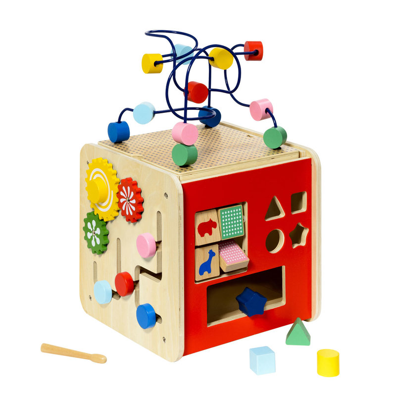 Cube géant multi activités en bois Manibul