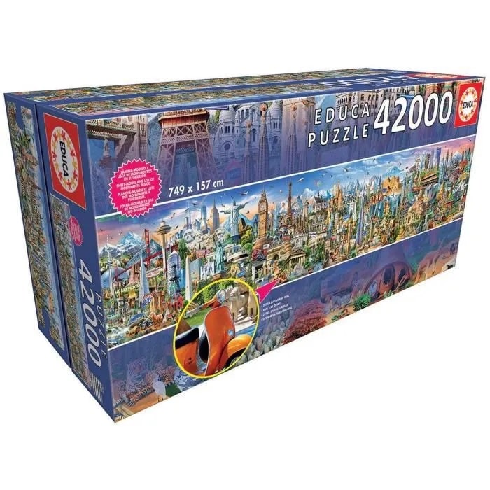 EDUCA Puzzle 42000 Le Tour du monde