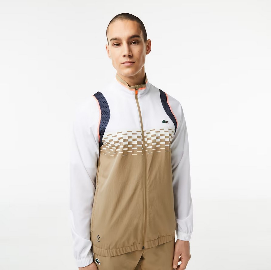 Ensemble de survêtement Homme Lacoste Tennis x Daniil Medvedev Blanc/Beige/Blanc/Bleu/Orange