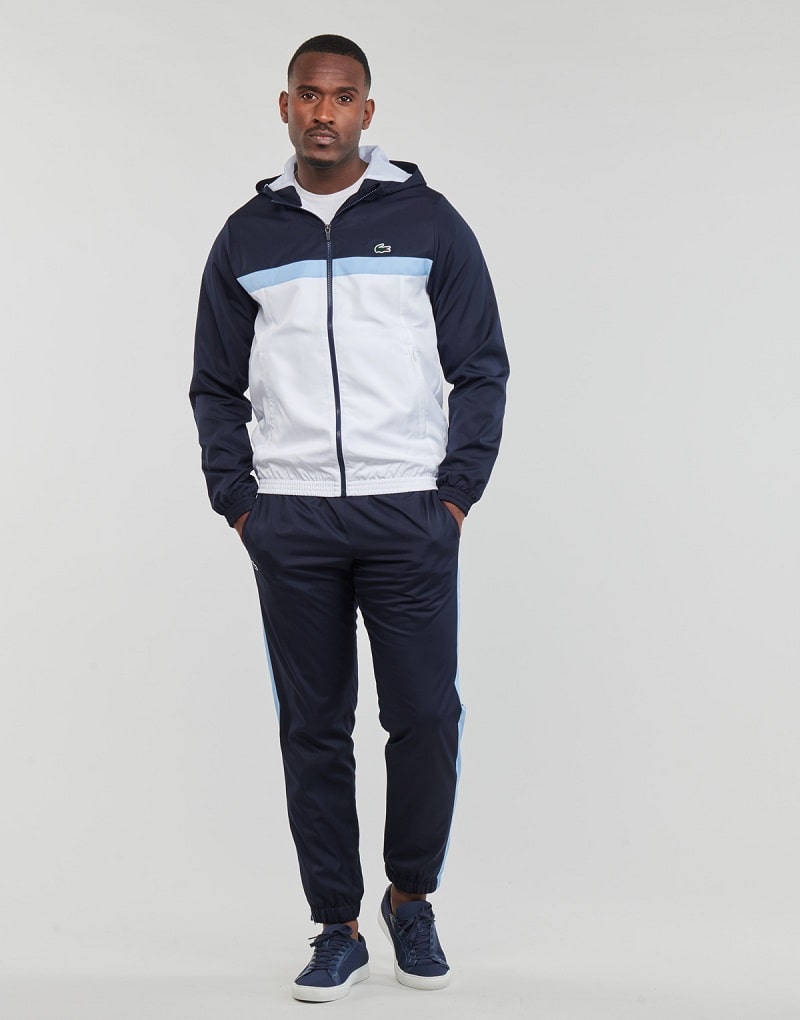 Ensemble survêtement Homme Tennis Lacoste regular fit Bleu Marine/Blanc/Bleu