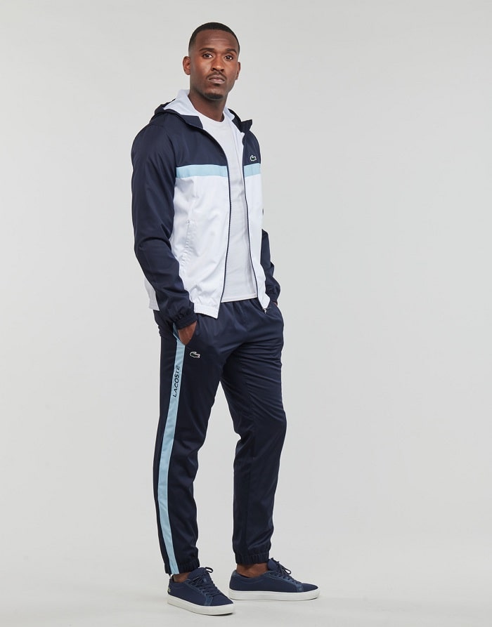 Ensemble survêtement Homme Tennis Lacoste regular fit Bleu Marine/Blanc/Bleu