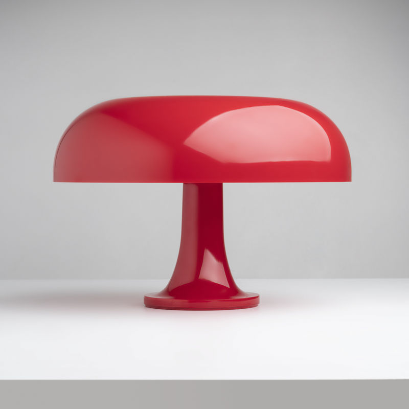 Lampe de table NESSINO Artemide plastique rouge