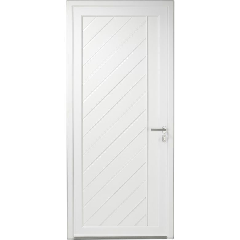 Porte d'entrée ALIANA PVC Blanc