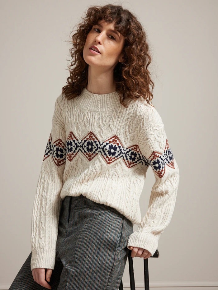 Pull femme - Collection Tricots irlandais laine RWS*