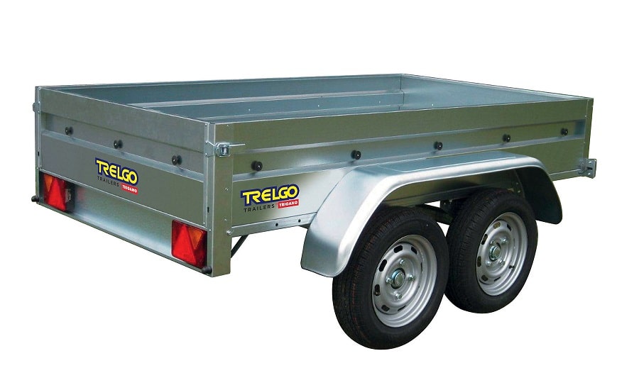 Remorque Trigano NFB 2530 2 essieux 600kg + bâche + réhausse