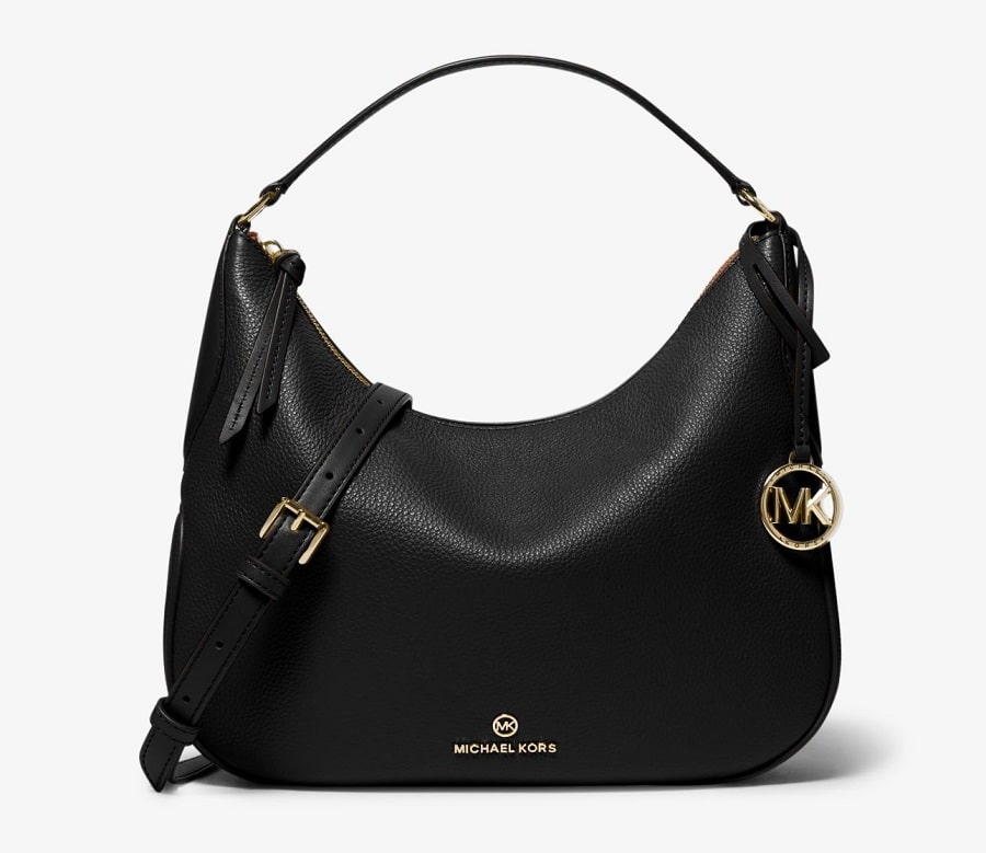 Soldes MICHAEL Michael Kors Sac porté épaule Kelsey de taille moyenne en cuir grainé