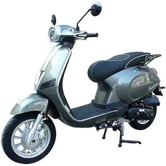 Scooter 4T 50 cc JIAJUE EURO5 Gris + Carte Grise