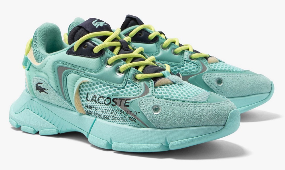 Sneakers L003 NEO Lacoste en textile Turquoise Navy