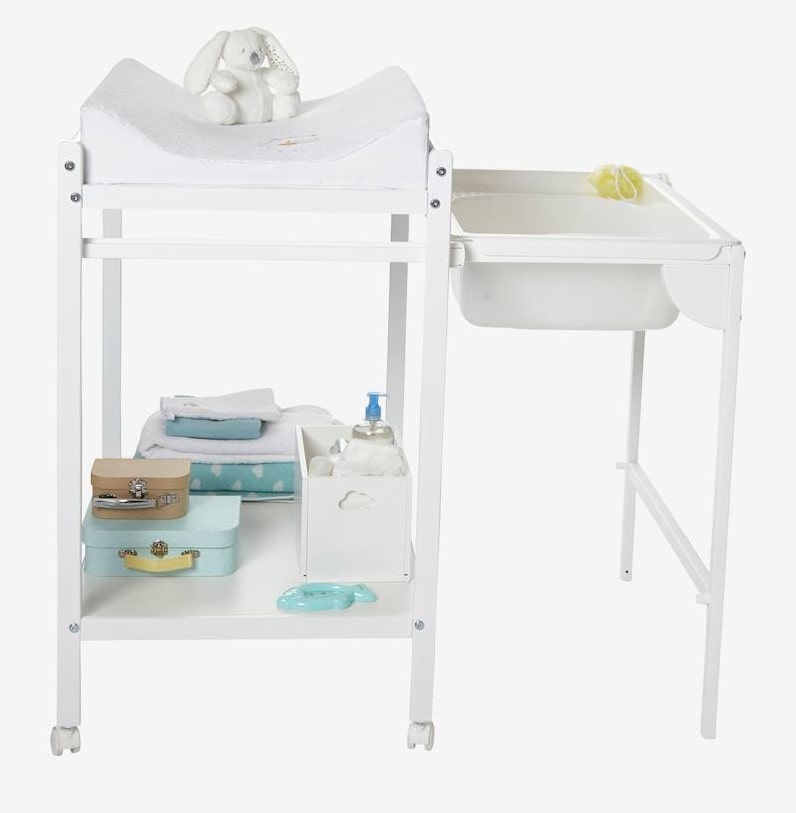 Table à langer avec baignoire intégrée VERTBAUDET MagicTub Blanc