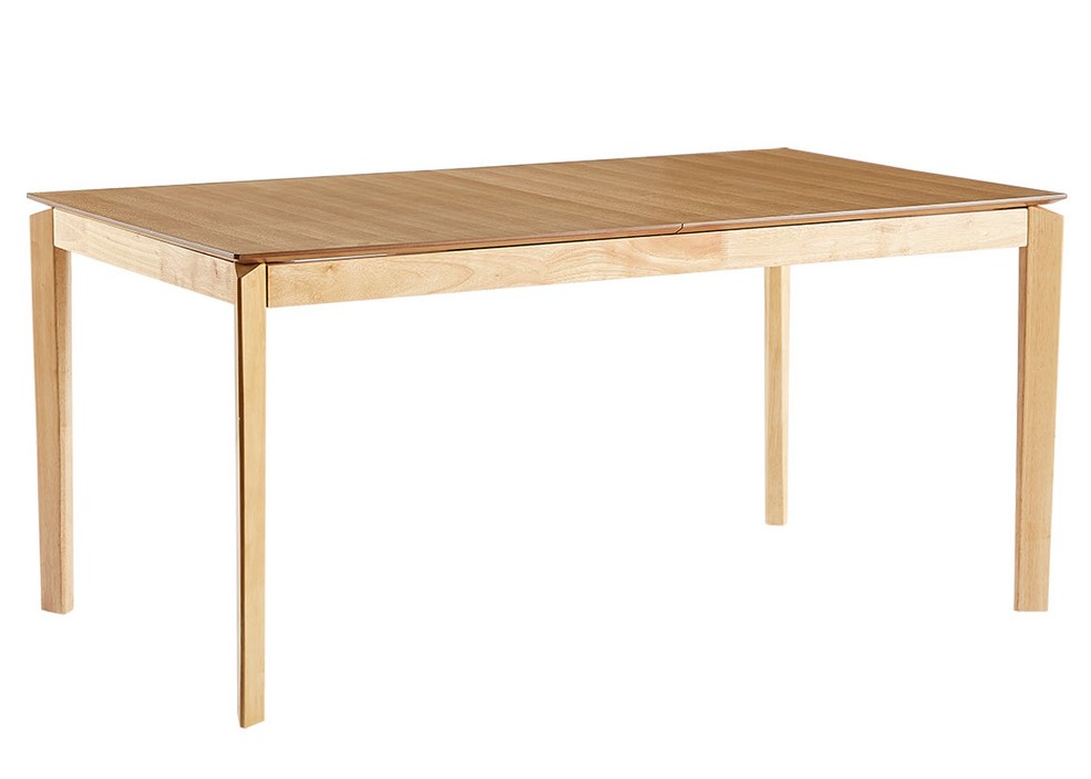 Table à manger extensible rectangulaire BONAVISTA bois frêne