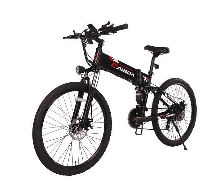 Vélo éléctrique Pliant KAISDA K1 30km/h 10.4Ah 48V 500W Noir