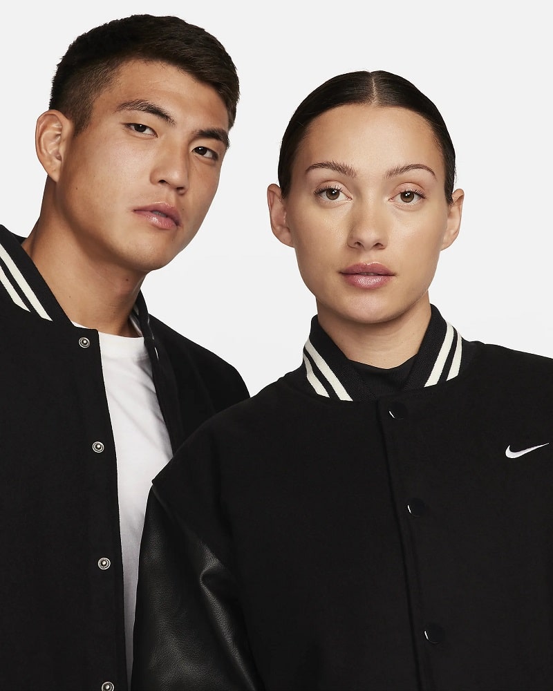 Nike Authentics Veste universitaire Noir/Blanc