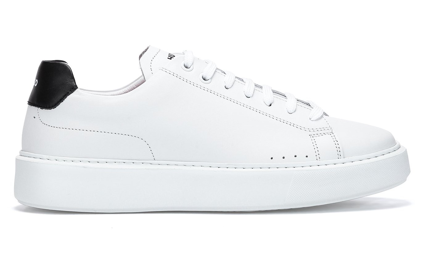 HUGO BOSS Mirage Tenn lthbpf Baskets en cuir de veau avec détail monogramme  - Baskets Homme Hugo Boss - Iziva.com