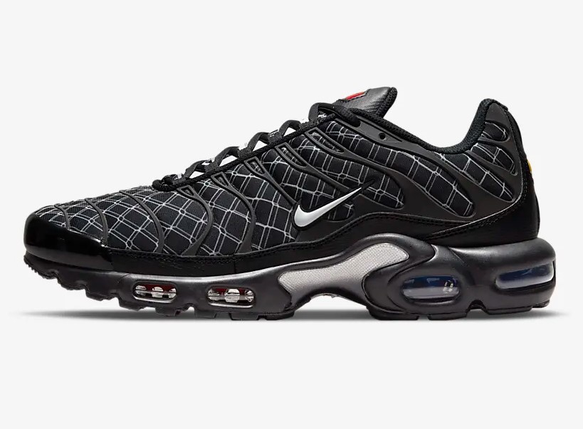 Nike Air Max Plus Baskets Basses Noir/Bleu ultime/Rouge université/Blanc