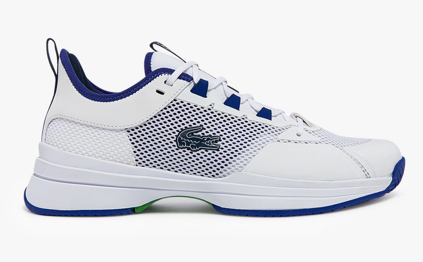 Chaussures de tennis AG-LT21 Lacoste en tissu et matière synthétique Blanc/Bleu