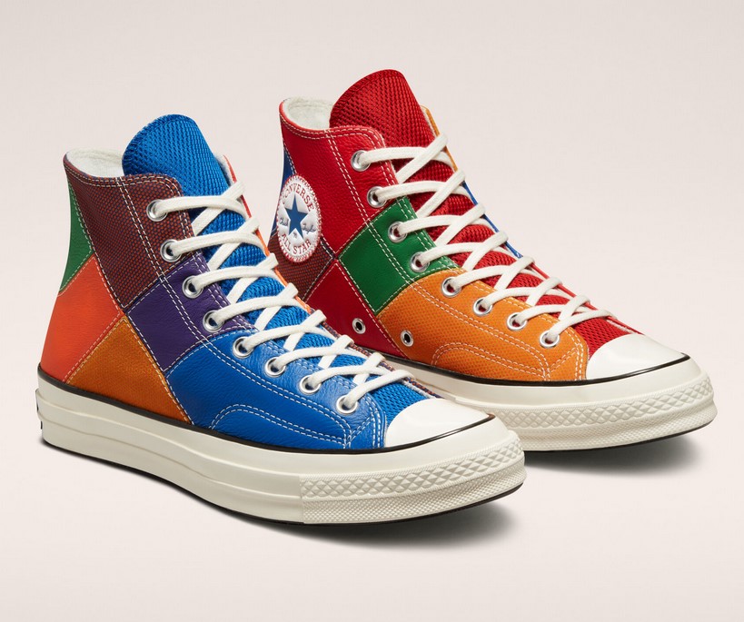 CONVERSE Chuck 70 NBA 75th Anniversary Baskets Montantes Bleu électrique/Rouge université