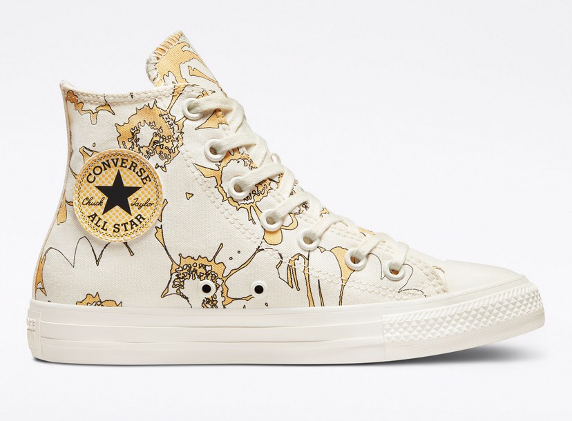 Converse Chuck Taylor All Star Crafted Florals Baskets Montantes Aigrette/Cyber mangue/Aigrette