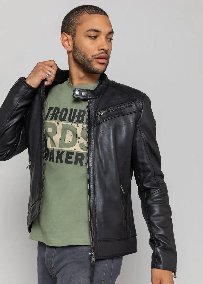 Blouson en cuir DRAKE HOLSTER Redskins Noir