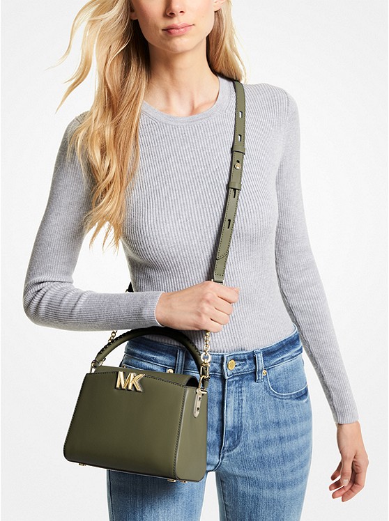 MICHAEL Michael Kors Petit sac à bandoulière Karlie en cuir Olive