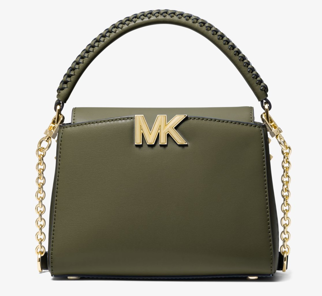 MICHAEL Michael Kors Petit sac à bandoulière Karlie en cuir Olive