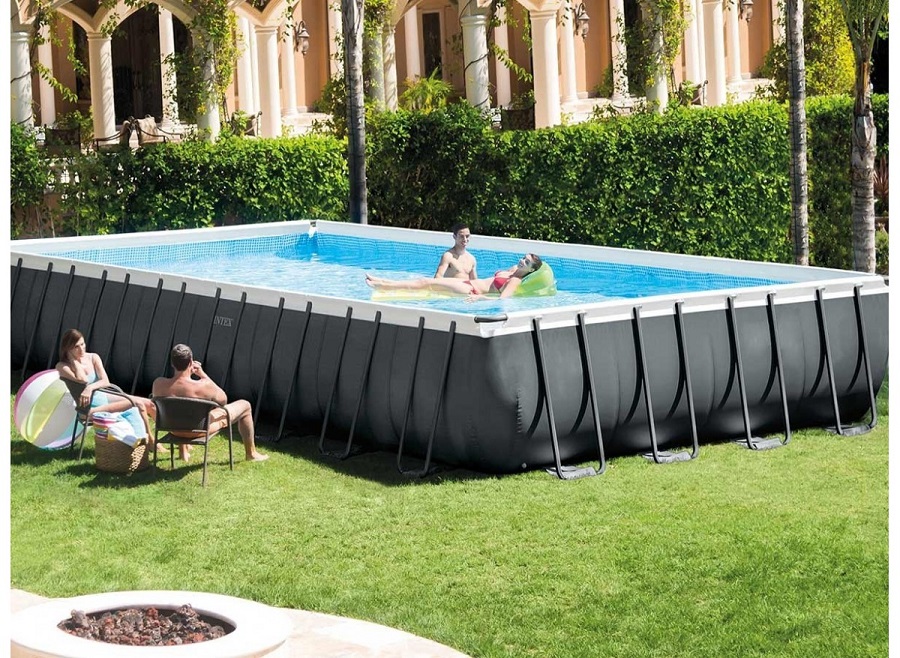 Piscine tubulaire Ultra XTR Frame INTEX rectangulaire 9,75 x 4,88 x 1,32 m