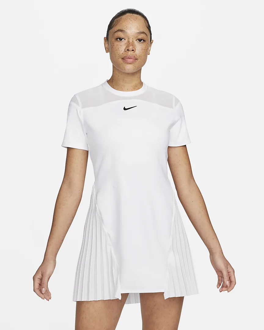 NikeCourt Dri-FIT Slam Robe de Tennis Blanche
