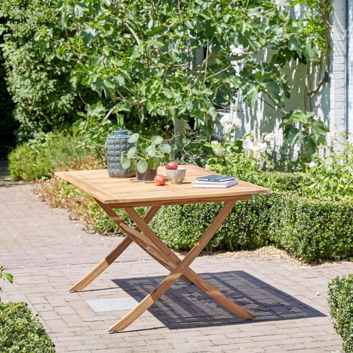 Table de jardin 150 HANOÏ en bois d'acacia