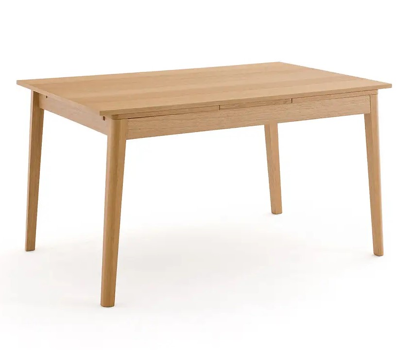 Table repas extensible LOMBARD 4/8 couverts Chêne