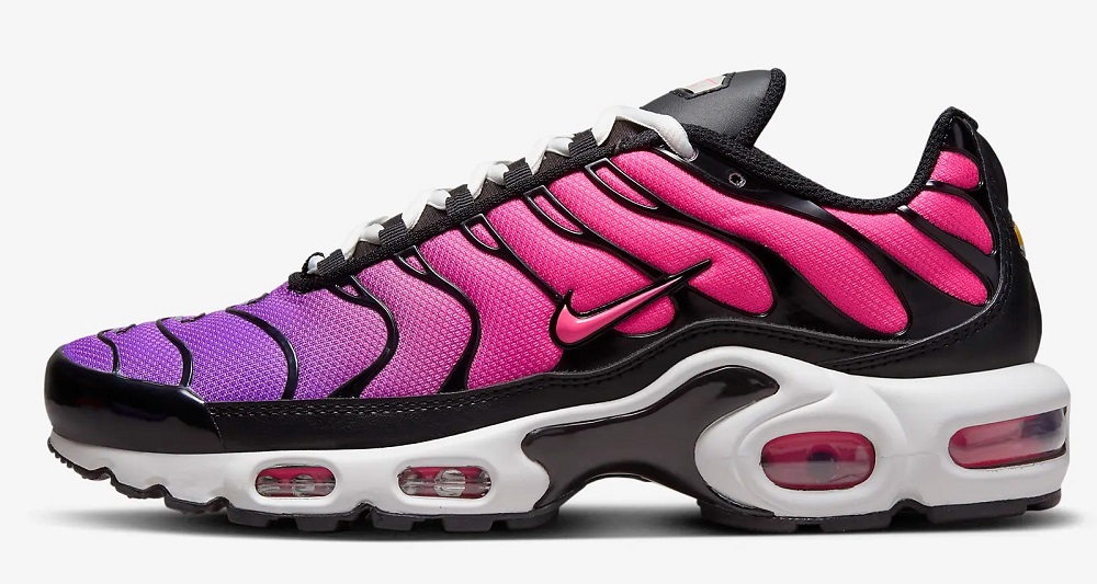 Nike Air Max Plus Baskets Basses Violet vif/Noir/Blanc sommet/Rose ultime