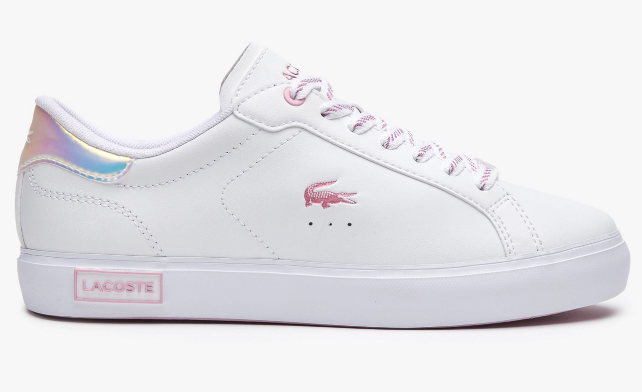 Sneakers Powercourt Lacoste en cuir Blanc