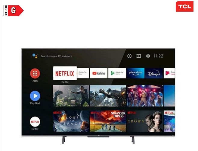 TV QLED TCL 65C722 164 cm UHD 4K ANDROID TV