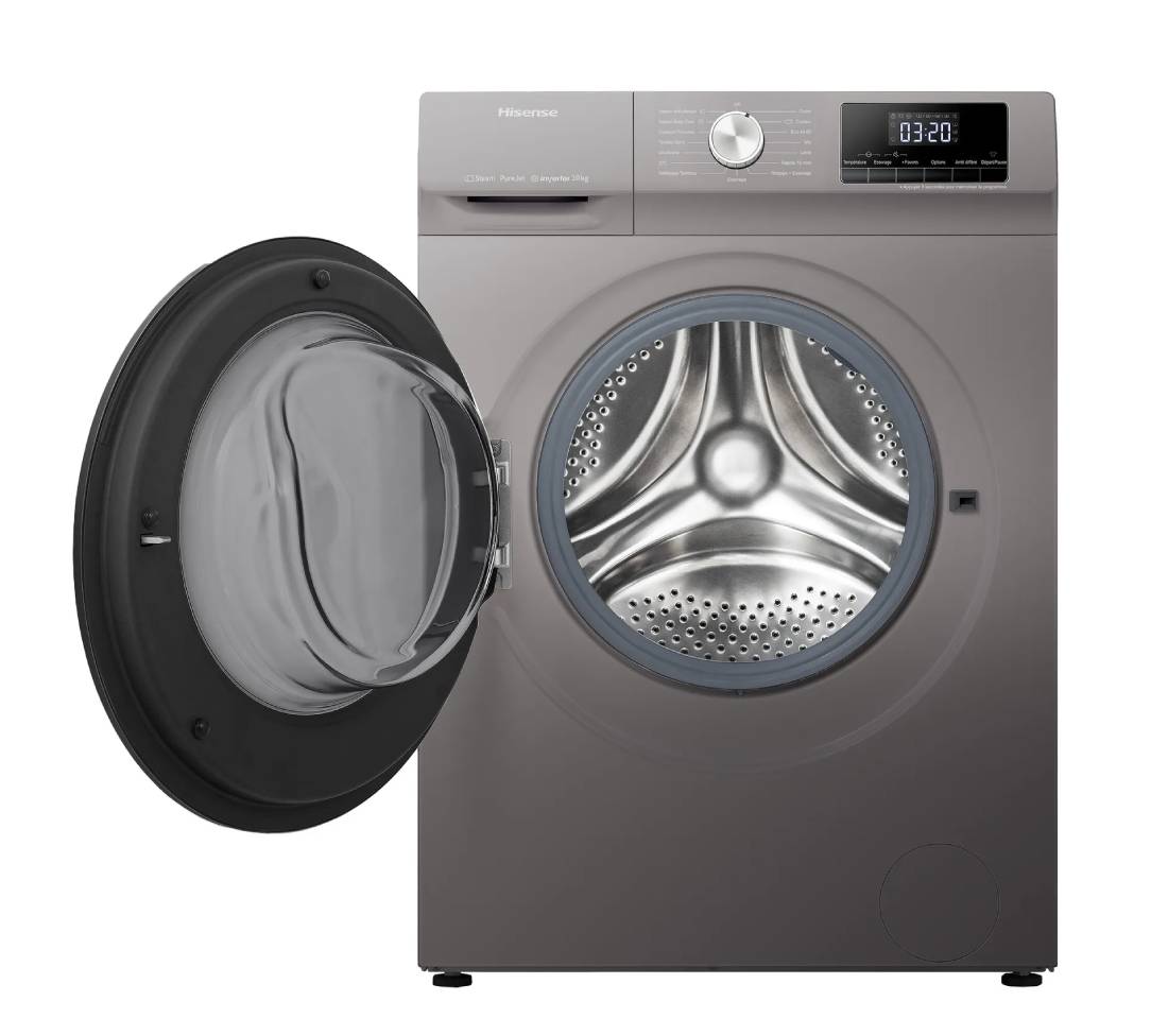 Lave-linge hublot HISENSE WQA1014EVJMT 10kg Titanium