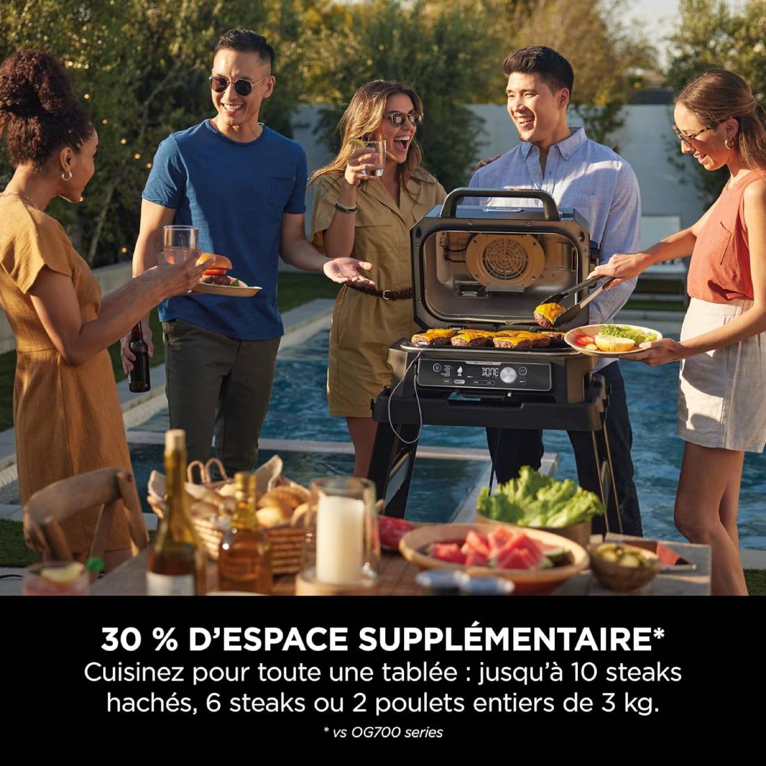 Barbecue de table NINJA WOODFIRE OG901EU XL CONNECT PRO