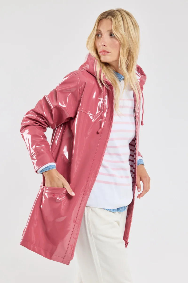 Ciré brillant déperlant Femme Armor Lux Garnet Rose