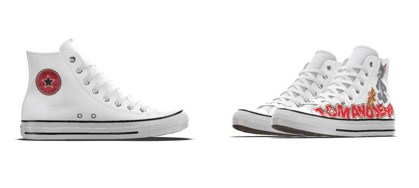 Converse By You x Tom and Jerry Chuck Taylor All Star Baskets Montantes Unisexe personnalisables